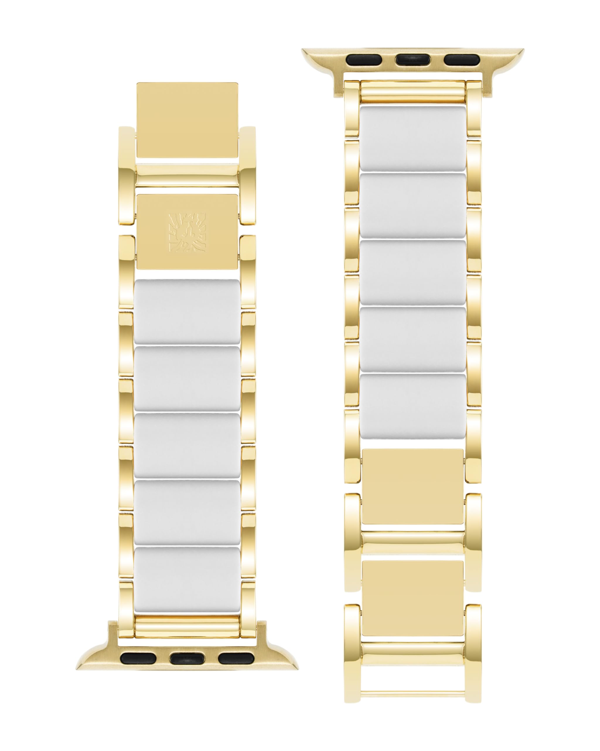 Anne Klein Silicone Fashion Bracelet for Apple Watch, Secure, Adjustable, Apple Watch Replacement Band, Fits Most Wrists