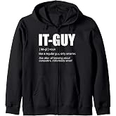 IT-Guy Tech-Support Sysadmin computer Zip Hoodie