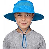Century Star Outdoor Kids Sun Hat UPF 50+ Quick Dry Adjustable Bucket Hat Windproof Waterproof Beach Fishing Safari Hat