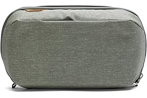 Peak Design Wash Pouch, Sage, Weatherproof Travel Toiletry Bag, Upright or Hanging Dopp Kit with Pockets, Magnetic Toothbrush Pocket, Wide UltraZip Opening, Toiletry Bag for Men and Women