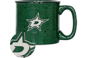 Rico Industries NHL Hockey Speckle 12oz Laser Engraved Campfire Mug