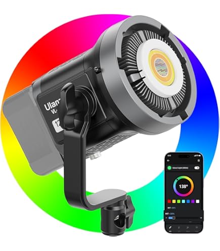 Lampe LED Vidéo NEEWER MS60C RGBWW 65W - 2700K-6500K, CRI97+ - Contrôle APP 2.4G - Portable Pour Studio
