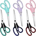 Amazon.com: Scissors 6-Pack, 8'' Multipurpose Scissor with Ultra Sharp ...