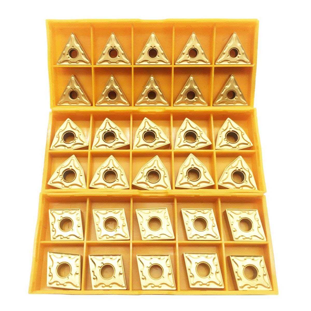 30PCS CNMG 431 + WNMG 431 + TNMG 331 CNC Lathe Indexable Solid Carbide Turning Insert Blade For Lathe Turning Tool Holder……