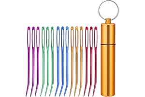 Bupete 15 Pcs Yarn Needle, Tapestry Needle Darning Needles for Yarn, Sewing Needles with Storage Box, Darning Needle Large Ey