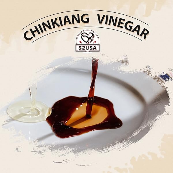 52USA CHINESE BLACK VINEGAR 16.9 FL OZ (500ML), 3 YEARS MATURE AGED BLACK RICE VINEGAR, CHINKIANG VINEGAR, ZHENJIANG VINEGAR. NON-GMO PROJECT VERIFIED VINEGAR