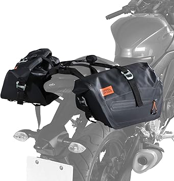 Amazon ドッペルギャンガー Doppelganger ターポリサイドバッグ25 250ccスポーツバイク専用の防水サイドバッグ 容量25l サポートベルト ハングベルトa ハングベルトb付き Dbt576 W40 L D 21 H25cm ドッペルギャンガー Doppelganger サイドバッグ リアバッグ