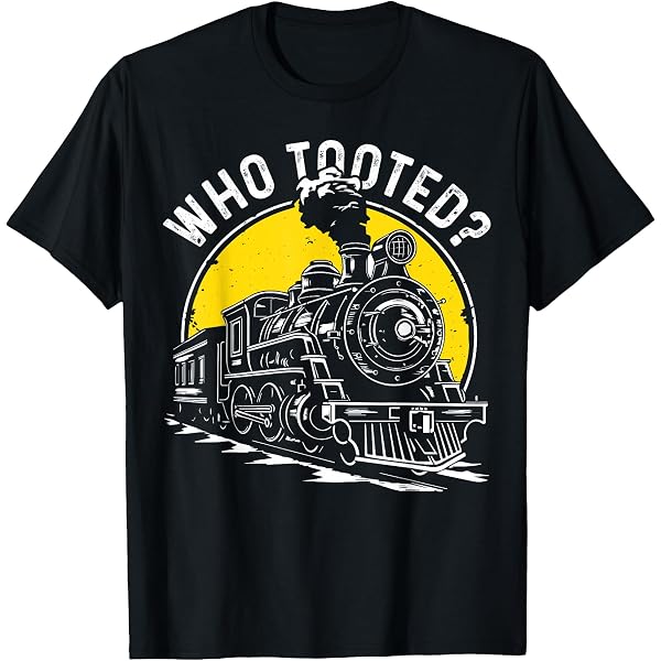 Adult Train T-Shirt – 'Never Too Old For Choo Choos' Railroad Themed Graphic Tee - View #5