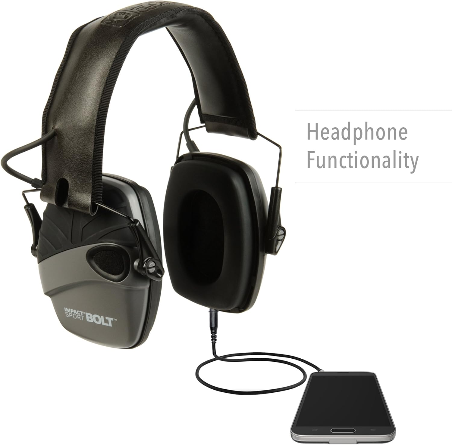 Howard Leight Impact Sport Bolt Digital Electronic Shooting Earmuff, Gray: Home Improvement