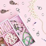 LAMXD 170PCS Silver Lobster Clasp & Open Jump Ring Set for Jewelry Making view 7