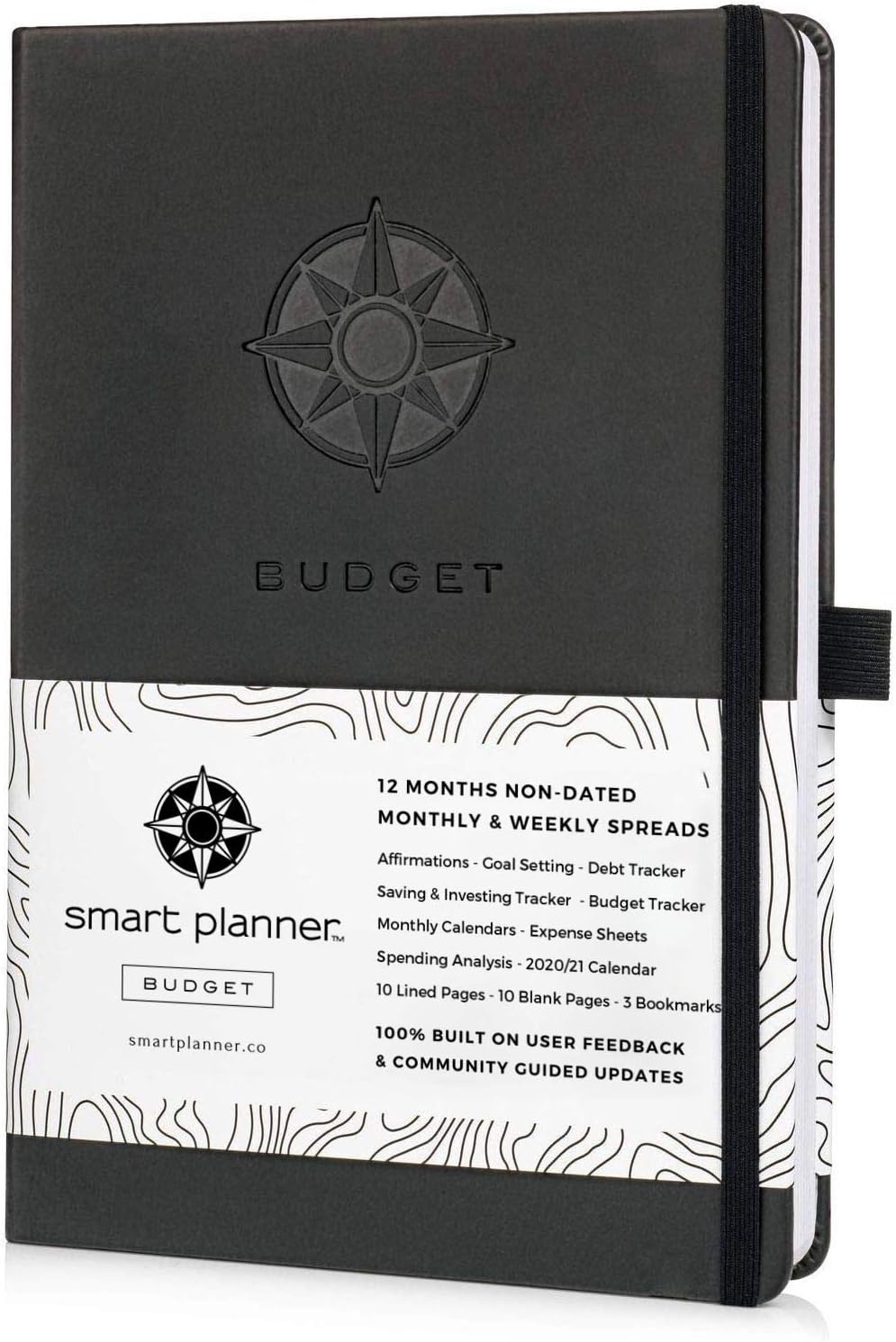 Budget Planner - Smart Planner Bill Organizer - Tested and Proven to Help Achieve Financial Success. Premium 8.3 x 5.8" Hardcover Budget Planner Organizer Undated. (Black) : Office Products