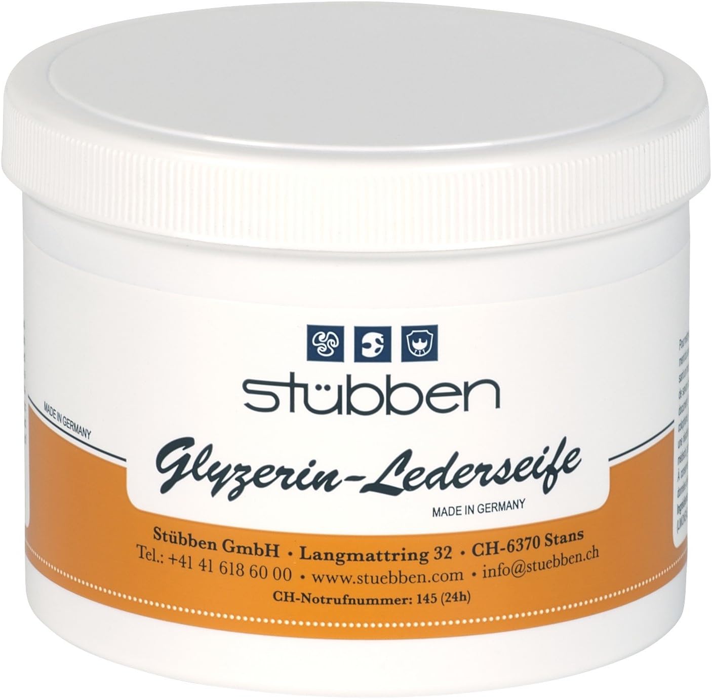 Stübben Glycerin Saddle soap 500g, No color option, 500 g (Pack of 1)