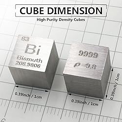 Bismuth Cube - 10mm Pure Metal Element Cubes