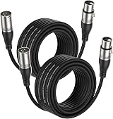 EBXYA XLR Microphone Cable 10M 30FT 2 Pack 3 Pin Balanced Male to Female