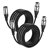 EBXYA XLR Cable 25 Ft 2 Packs - Premium Microphone