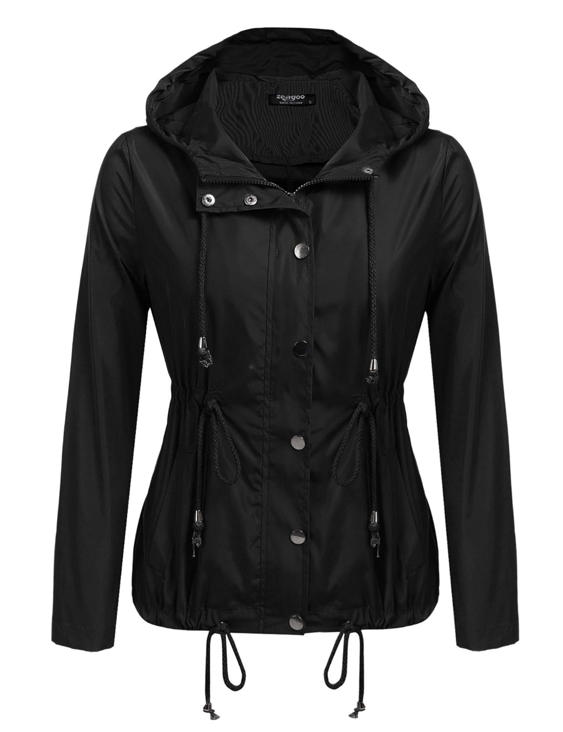 Buy Zeagoo Womens Lightweight Lining Hooded Waterproof Outdoor Zipper
