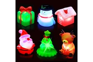 VIBOYLAR Christmas Bath Toys for Toddlers 1-3: 6 Packs Light-Up Floating Baby Toddler Kids Bath Toys Set for Boys & Girls Christmas Birthday Xmas Gifts - Bathtub Bath Toy for Children Preschool