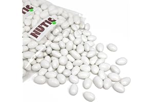 NUTIC White Jordan Almonds Candy Bulk | 5LB | Candy Covered Almond - Wedding Favors - With Sweet Hard Candy Coating - Italian Confetti | Five Pounds I Made in USA