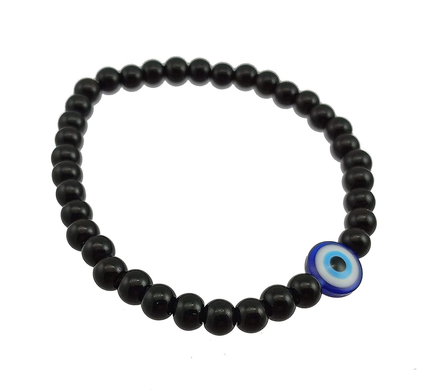 Buy High Trendz Hand Crafted Strechable Evil Eye Bracelets With Glass