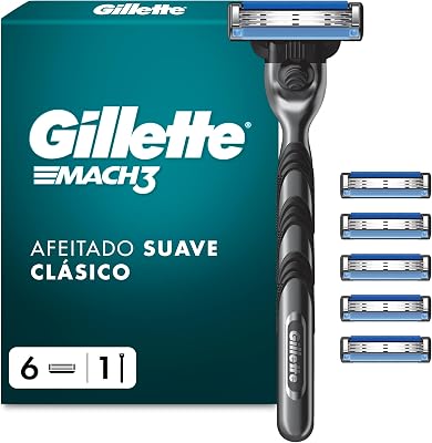 Mach3 Maquinilla de Afeitar para Hombre con 6 Recambios