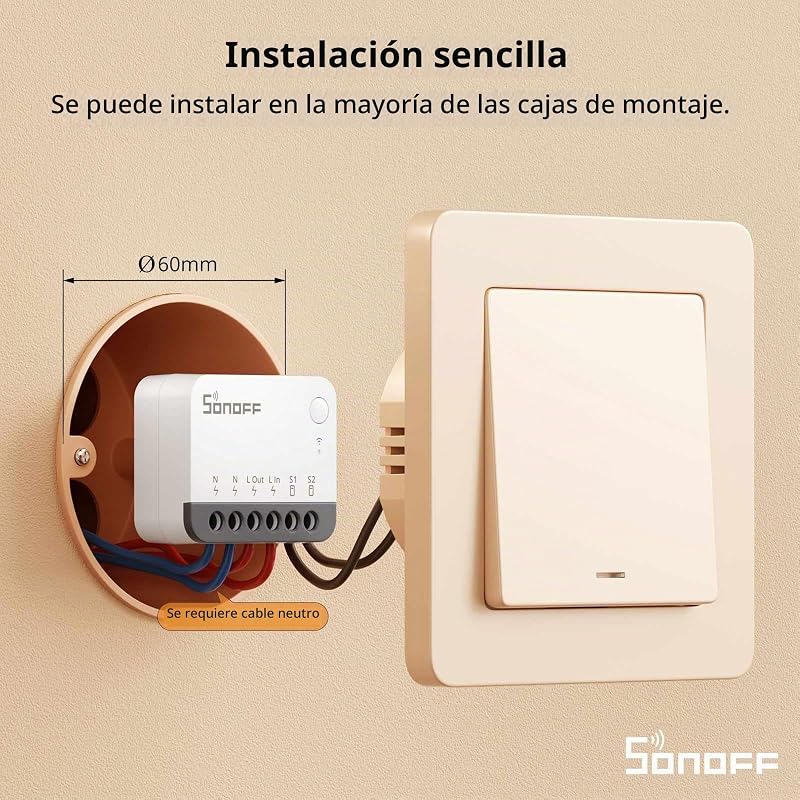 ZBMINIR2 Interruptor Zigbee, 2 Pack, Sin Neutro