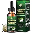 (2 Pack) 7 in 1 Organic Soursop Extract with Sea Moss, Soursop Oil Bitters Liquid Drops Supplements for Cell Support & Regeneration, Herbal Graviola Leaf Tincture, Immune Boost, Vegan, 1 Fl Oz