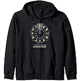 Horoscope Ascendant Aries Zodiac Sign Zip Hoodie