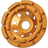 KSEIBI 644030 Diamond Concrete Grinding Wheel 4 1/2 inch for Polishing and Cleaning Stone Concrete Surface, Cement, Marble, Rock, Granite, and Thinset Removing, Angle Grinder Wheels Cup