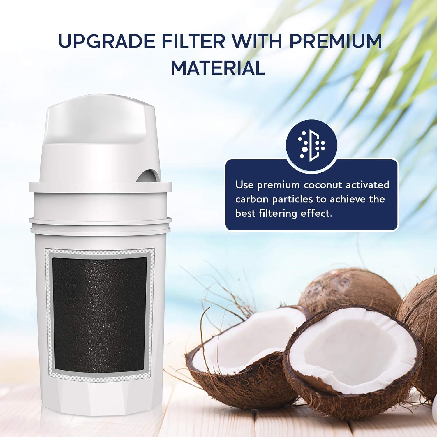 Crystala PPF900Z Pur Water Filter Replacement, Compatible with All Pur Pitchers and Dispensers, PPT700W, CR-1100C, DS-1800Z, and PPF900Z Pitcher Water Filter with Advance Filtration (3 Packs): Home & Kitchen