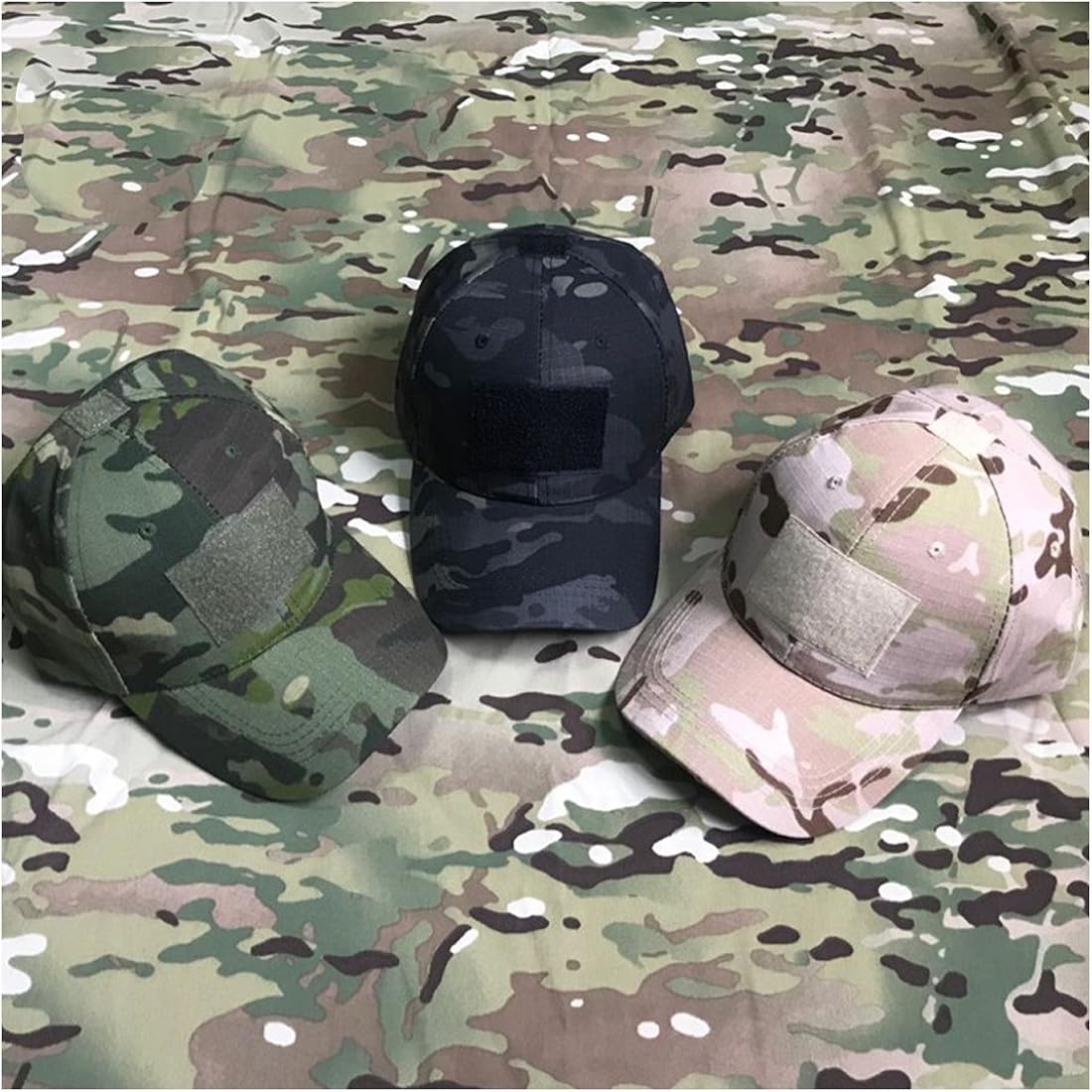 QMFIVE Tactical Baseball cap, Multicolor Camouflage Sunscreen Chapeau Hat for Airsoft Paintball Climb Camping Hunting Outdoor - Image 3