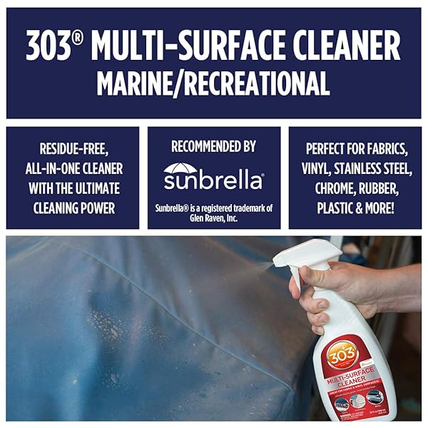 303 MULTI-SURFACE CLEANER – SAFELY CLEANS ALL WATER SAFE SURFACES – ULTIMATE CLEANING POWER – RINSES RESIDUE FREE – RECOMMENDED BY SUNBRELLA, 32 FL. OZ. (30204)