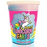 Hocus Pocus Labs Bucket of Unicorn Farts Cotton Candy - Novelty Unicorn Gifts - Funny Birthday Gag Gift - For Women, Men, Kids, Friends and Family
