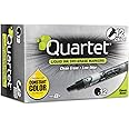 Quartet Dry Erase Markers, Whiteboard Markers, Chisel Tip, EnduraGlide, White Board Dry Erase Pens for Teachers, Home School & Office Supplies, Black, 12 Pack (5001-2M)