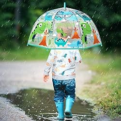 RONIARE Kids Umbrella Clear Bubble Umbrellas for