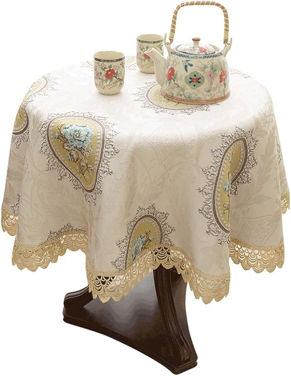 European style round table tablecloth fabric, round home