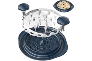 PINKJOY Chicken Shredder, Chicken Shredder Tool, Meat Shredder with Ergonomic Handle, Easy Cleaning, Anti-Slip, Chicken Shredder Tool Twist, Meat Shredder Tool Twist, Chicken Grinder Blue