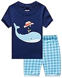 Little Boys 3 Piece Short Pajamas 100% Cotton
