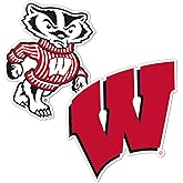 Desert Cactus University of Wisconsin Sticker Badgers UW Madison Sticker Vinyl Decal Laptop Water Bottle Car Scrapbook (4 Inch Set V1)