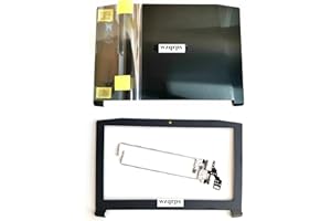 wzqrps Replacement Laptop LCD Cover Back Rear Top Lid with Front Bezel and Hinges for Acer Nitro 5 AN515-51 AN515-53 AN515-41 42 60.Q2SN2.002 AP211000700 AP211000800