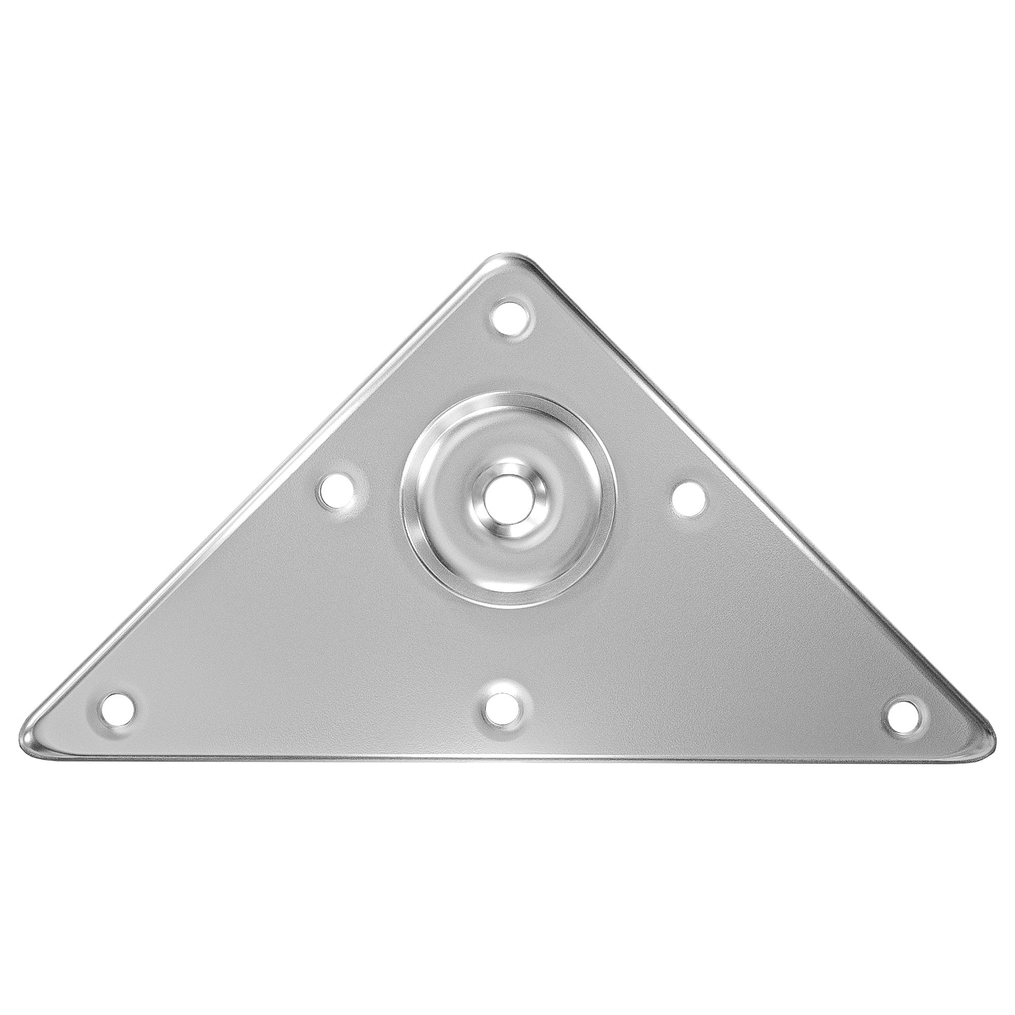 Amig Leg Support | Heavy Duty Steel | Easy Installation | Nickel Plated, 125 mm | Furniture or Feet Stand