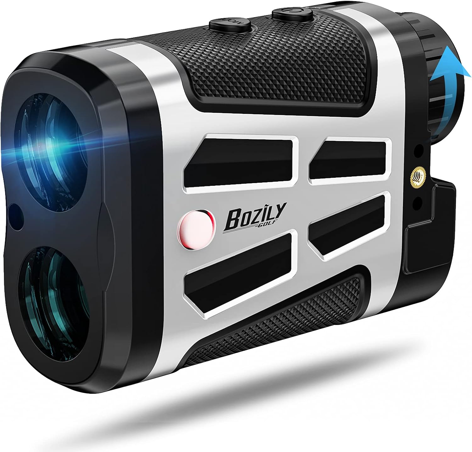 Golf Rangefinder, Bozily Portable Range Finder with Slope, 6X Magnification Clear View 1500 Yards Laser Range Finder Golfing, Red/Black LCD Display Golf Rangefinders with Flag-Lock Tech Vibration : Sports & Outdoors