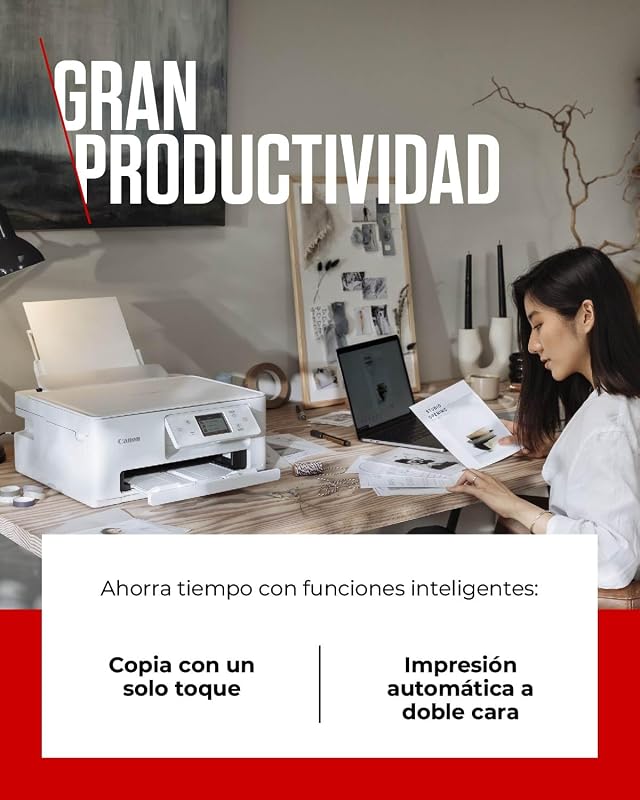 Impressora multifuncional canon pixma ts7650i 3 em 1, sistema jato de tinta, impressão, digitalização e cópia, wifi, planta de impressão pixma, impressão sem bordas, impressão em alta velocidade, branco