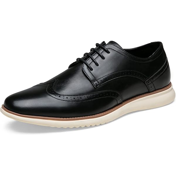 Amazon.com: Stacy Adams Synergy Wing Tip Oxford Black 7 D (M  display picture 3