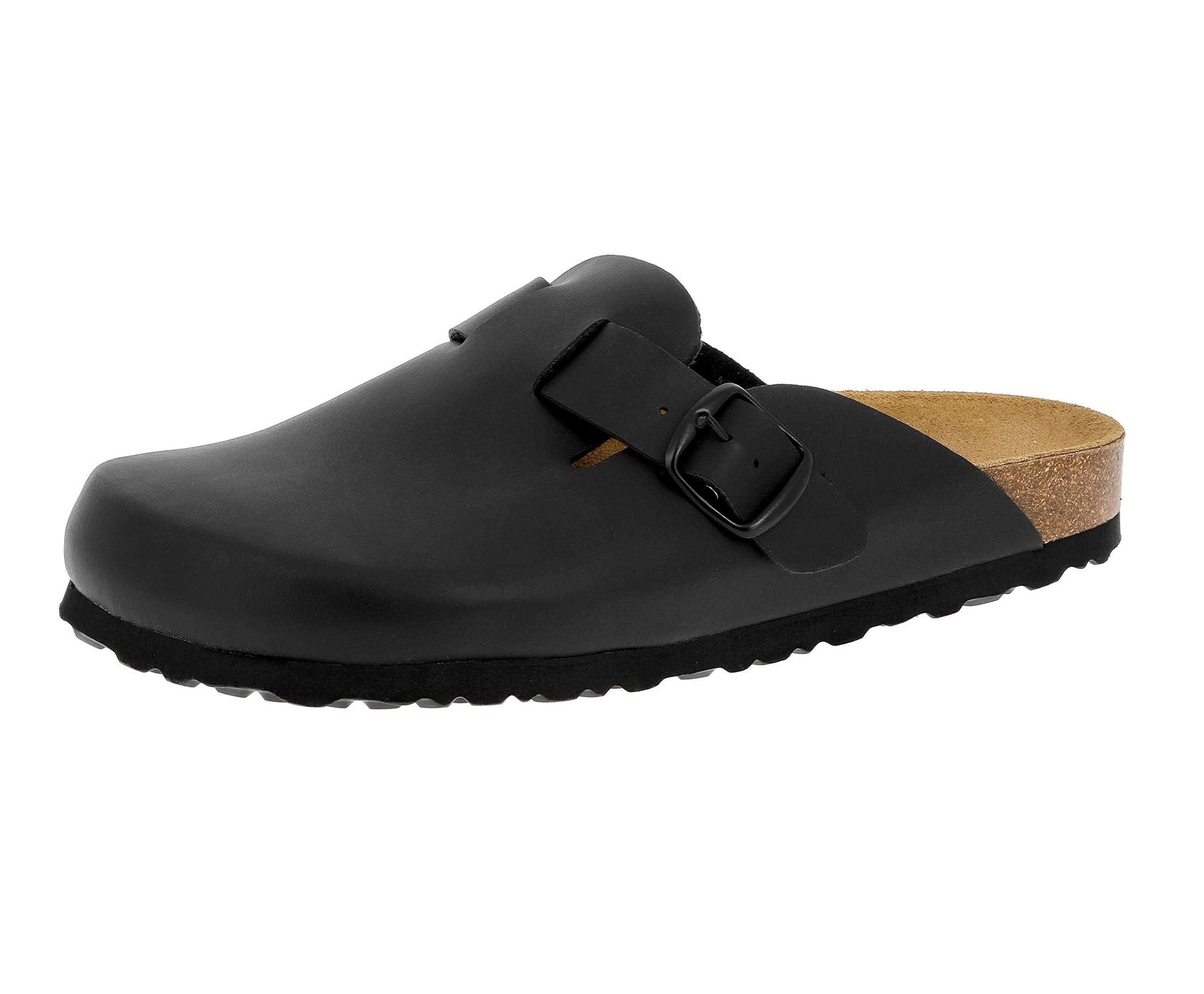 Lico Men's Bioline Clog Mules, Black, 6 UK