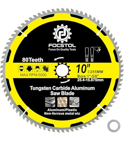 DIABLO Lame De Scie En Aluminium, 7-1/4", 56 Dents, Pour Non Ferreux D0756na Tct897 DIABLO Lame De Scie En Aluminium, 7-1/4", 56 Dents, Pour Non Ferreux D0756na Tct897