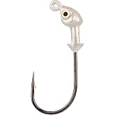 Strike King Flat's Jig Head Fishing Lure, Premium Black Nickel Hook