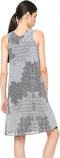 Amazon Desigual レディース ウーブンドレス ノースリーブ 4 Us サイズ 44 カラー ホワイト ワンピース チュニック 通販