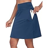 Desol Women's 20" Knee-Length Tennis Golf Skorts with Pockets