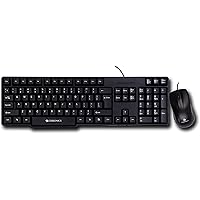 Zebronics Wired Keyboard and Mouse Combo with 104 Keys and a USB Mouse with 1200 DPI - JUDWAA 750