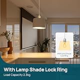 Linkind Metal Pendant Light Fitting E27 Screw Lamp Holder 100cm Braided Cable view 5